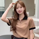 Casual Regular Sleeves Solid Women Top | Trendy Fabulous Women Tshirts | Women's Ribbed Collar Tshirt