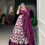 Silk Lehenga Choli&Dupatta With UnStitch Blouse Collection