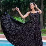 Women's Latest Design Rayon Printed Crop Maxi For Women/Girls