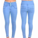 4-BUTTON PLAIN JEANS FOR WOMEN PLUS SIZE WOMEN