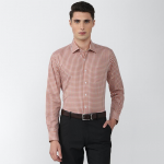 Checks Cotton Slim Fit Mens Formal Wear Shirt