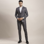 Men Slim-Fit Single-Breasted Two-Piece Formal Suit