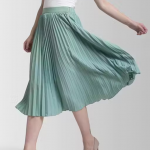 Skirt For Women | Women's Abstract Asymmetric Mint Green Skirts