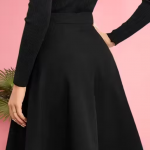 Latest Trending Golden Button Skirt For Women (Black)