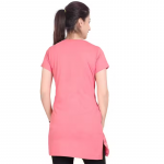 Women' Half Sleeve Printed Round Neck Long T shirts/Top