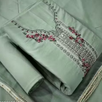 Floral Embroidery Work Dress Material