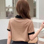 Casual Regular Sleeves Solid Women Top | Trendy Fabulous Women Tshirts | Women's Ribbed Collar Tshirt