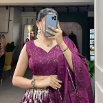 Silk Lehenga Choli&Dupatta With UnStitch Blouse Collection