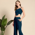 Women Lycra Top and Bottom Co-Ords Set for Women