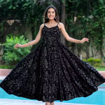 Women's Latest Design Rayon Printed Crop Maxi For Women/Girls