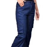 DENIM 6 POCKET CARGO FOR WOMENS - DARK