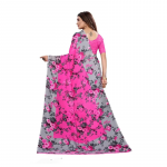 Floral Printed Georgette Saree