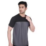Men's Regular Solid Fit T-Shirt Haf Sleeves Polyester Round Neck T-Shirt