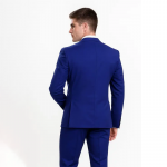 Man solid single breasted formal and casual blazer (Royal Blue)