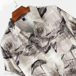 Bought First Men Multicolor Printed Cotton Blend Casual Shirt