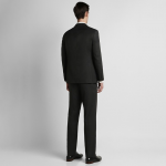 Men Black Solid Single-Breasted Two-Piece Formal Suit