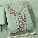 Floral Embroidery Work Dress Material