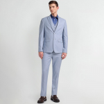 Men Solid 3-Pieces Tailored Fit Formal Suit